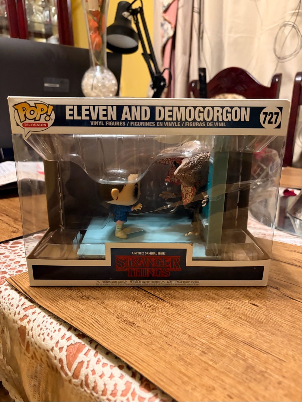 Funko Stranger Things Eleven vs Demogorgon Vinyl Set - Blue, Brown, Cream